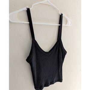 Topshop Ribbed Crop Tank